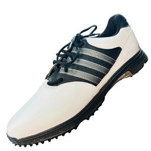 Adidas Men's Adicomfort 2 Black and White Golf Shoes